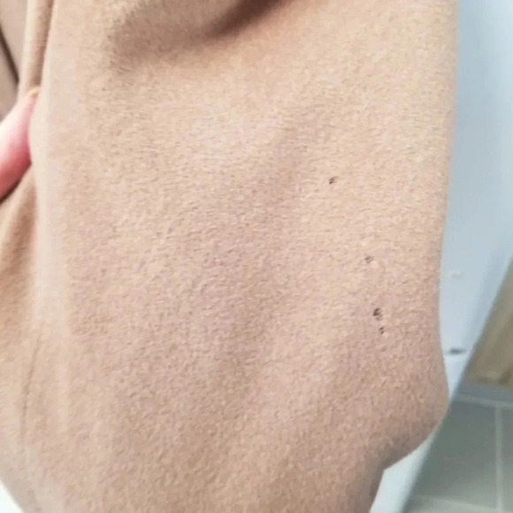 Vintage Aquascutum Wool Tan Pea Coat  Oversized - Picture 9 of 15